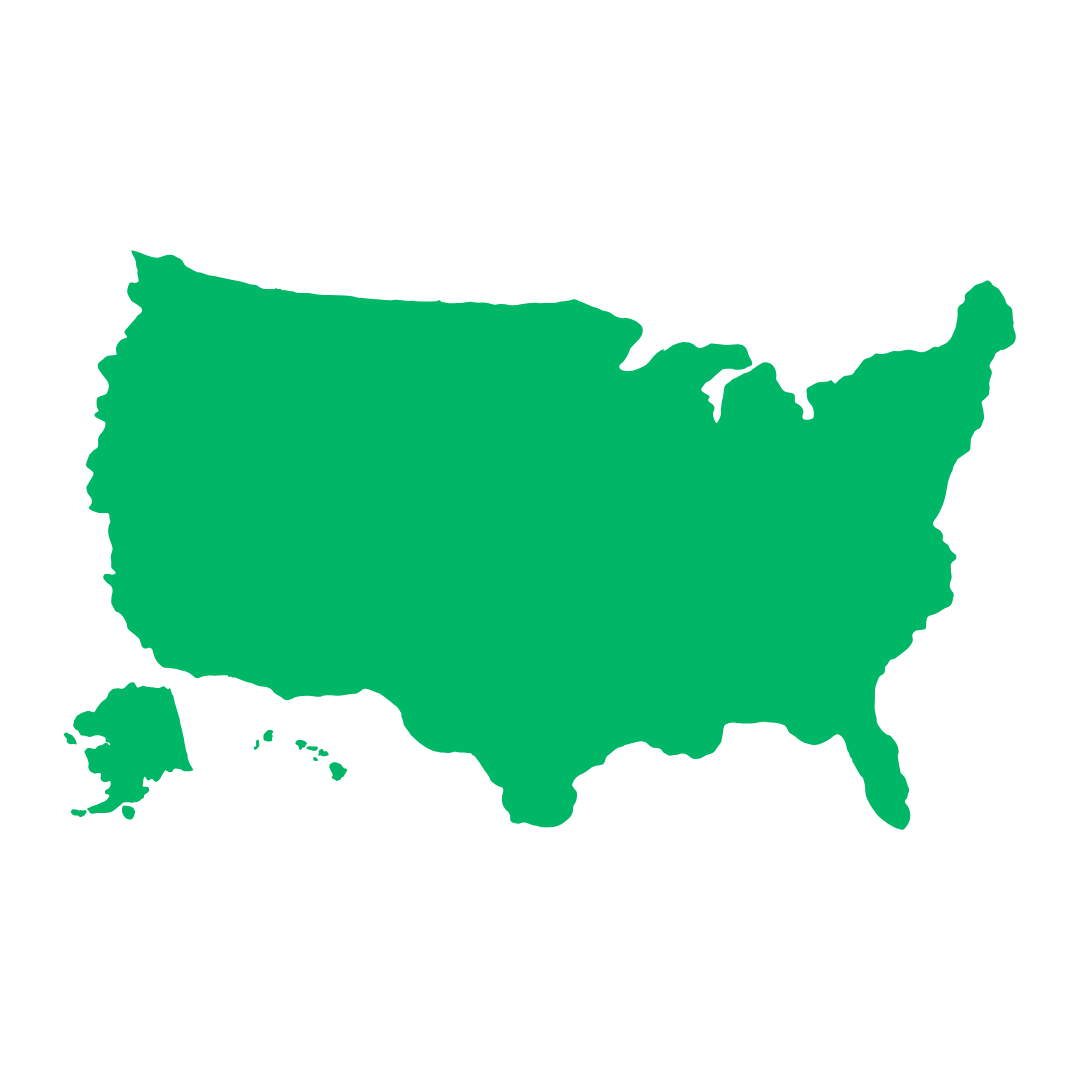 Map of the United States showing the major cities RO Digital Labs serves